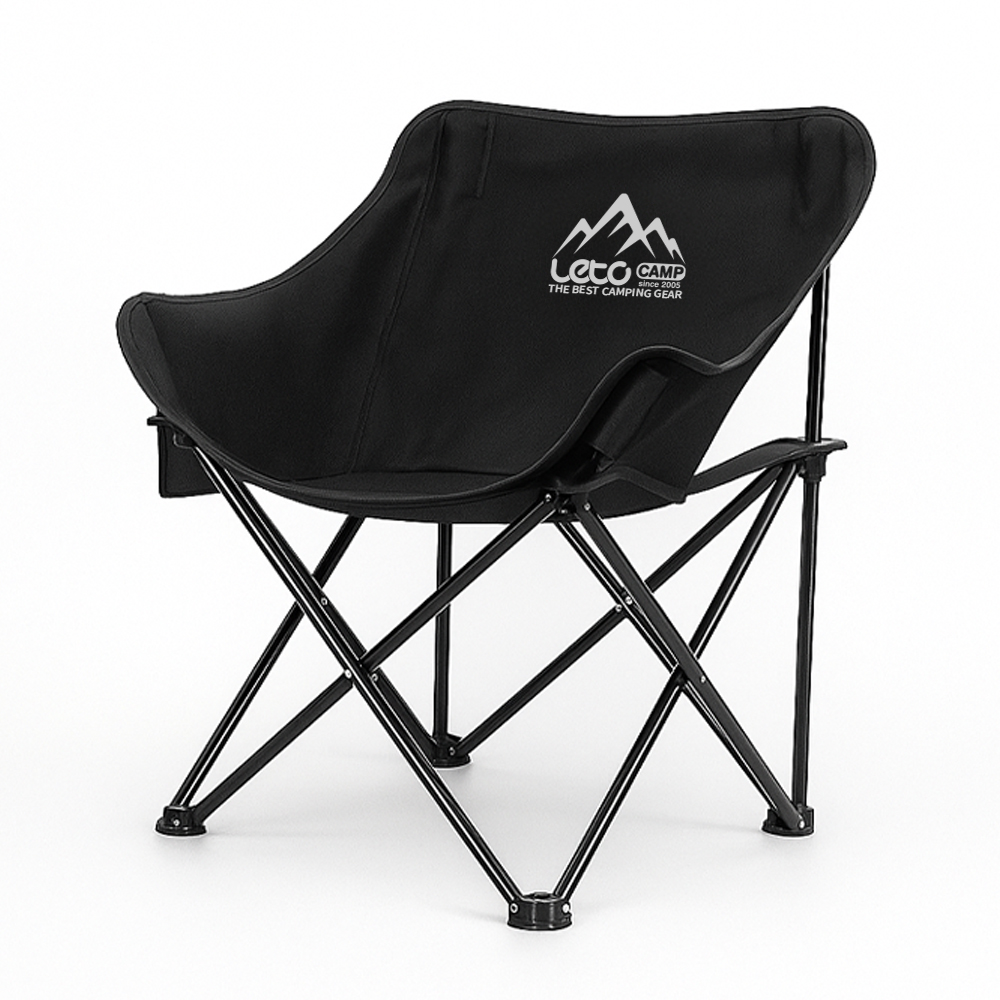 레토 경량 접이식 캠핑의자 넓은 와이드형 컴포트 체어 LCP-CL04, 블랙, 1개