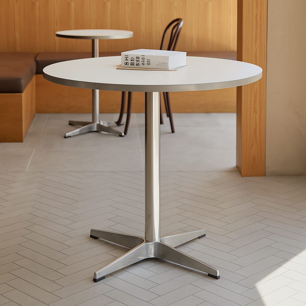 이프자인 홈카페 카페테이블 원형 600mm, 화이트