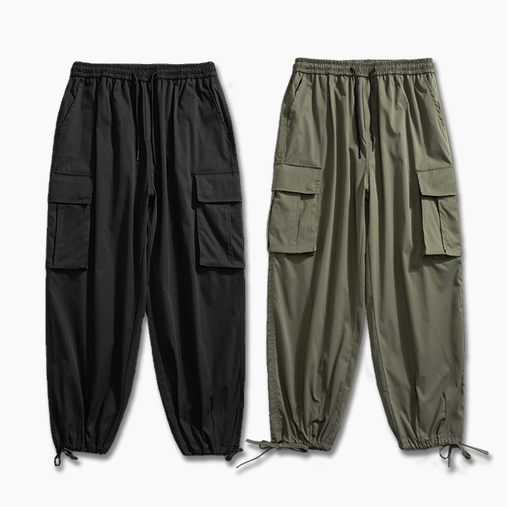 뉴싸인 카고 조거 밴딩 벌룬팬츠 남자와이드팬츠 - 상품 이미지
