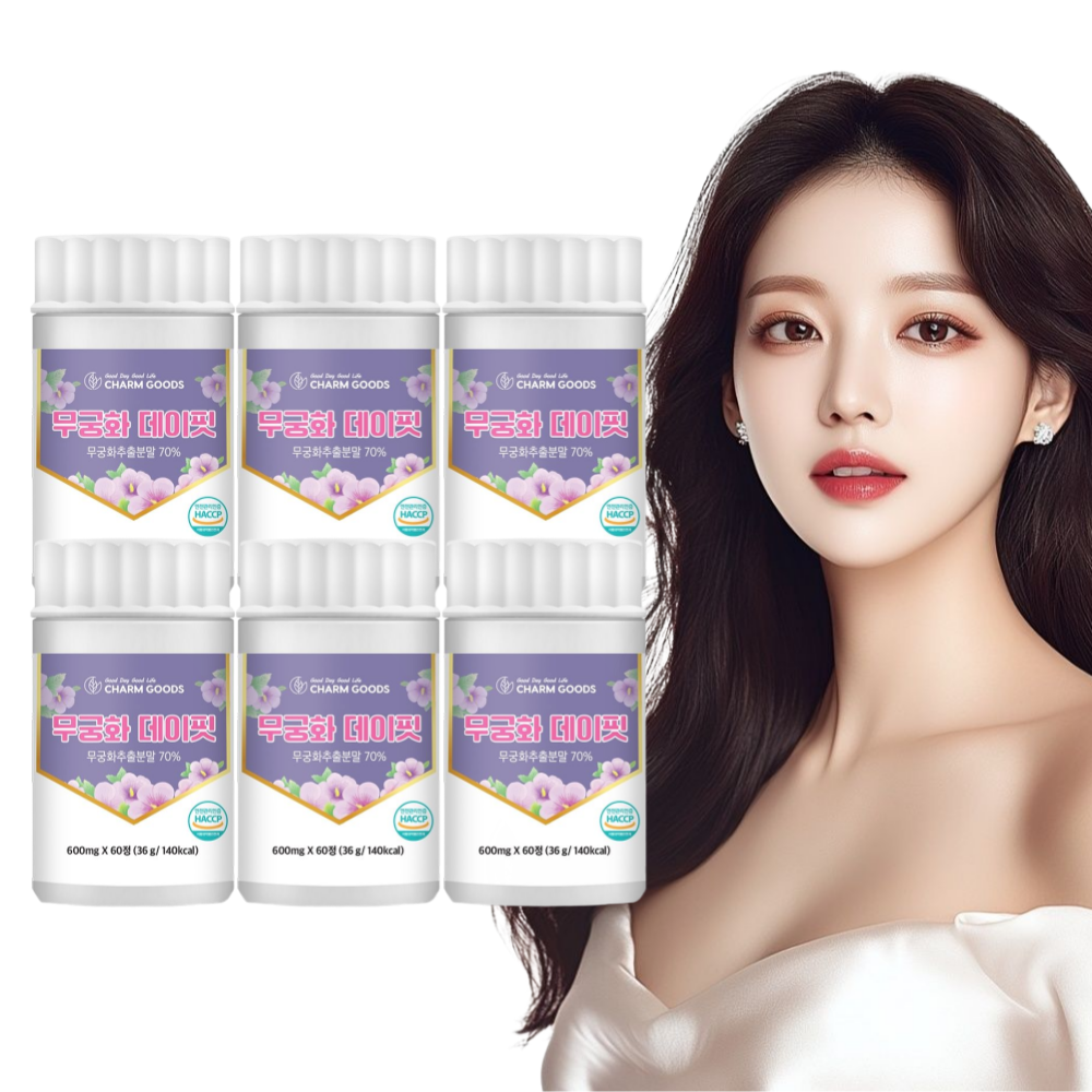 무궁화핏 단기간 보조제 60정 x 6통 약12개월분 - 상품 이미지