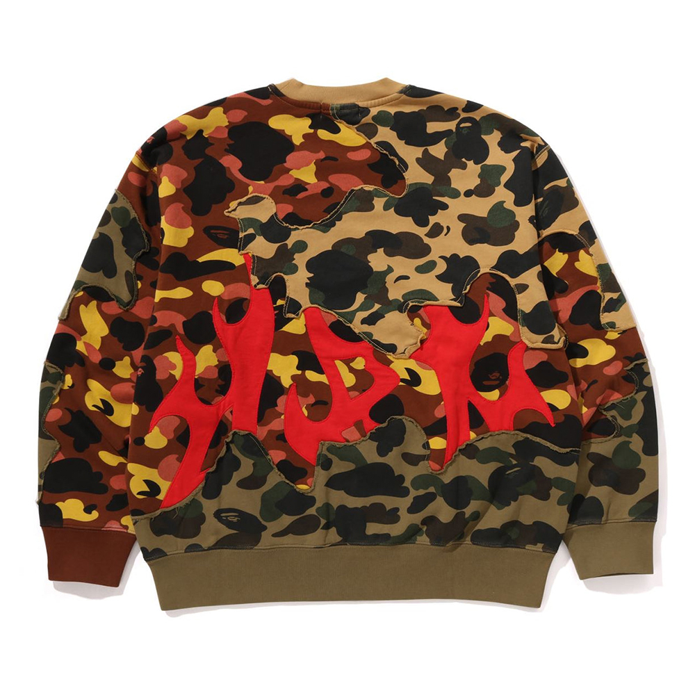 베이프 티셔츠 1ST CAMO UPCYCLED RELAXED FIT CREWNECK SWEATSHIRT 1L80-113-305 - 상세 이미지 2