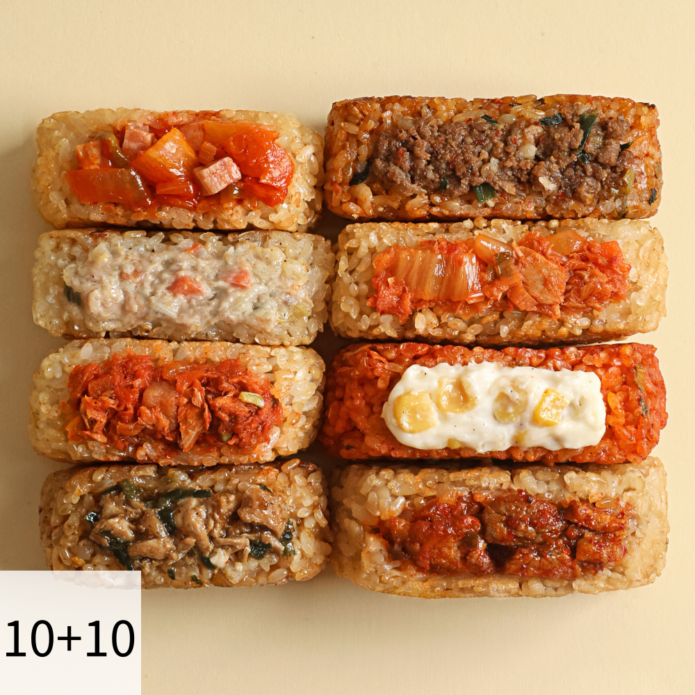 오늘은점보현미주먹밥 150g 5종 10+10팩 / 대용량 빅사이즈