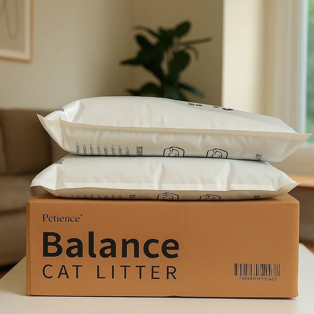 페티앙스 고양이 모래 먼지없는 고양이 모레 벤토나이트, 7kg, 2개