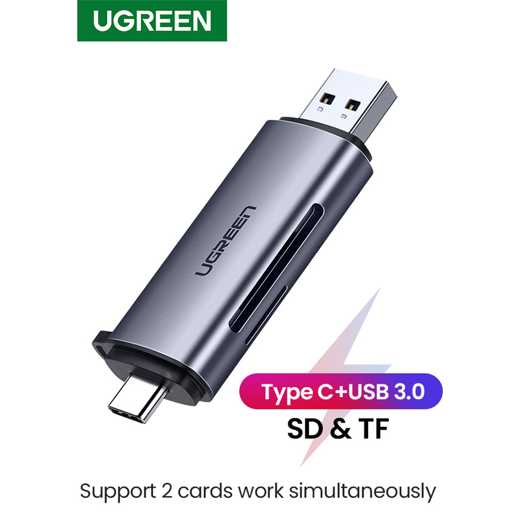 유그린 C타입 USB3.0 고속 SD TF 멀티 카드 리더기 CM185 - 상세 이미지 2