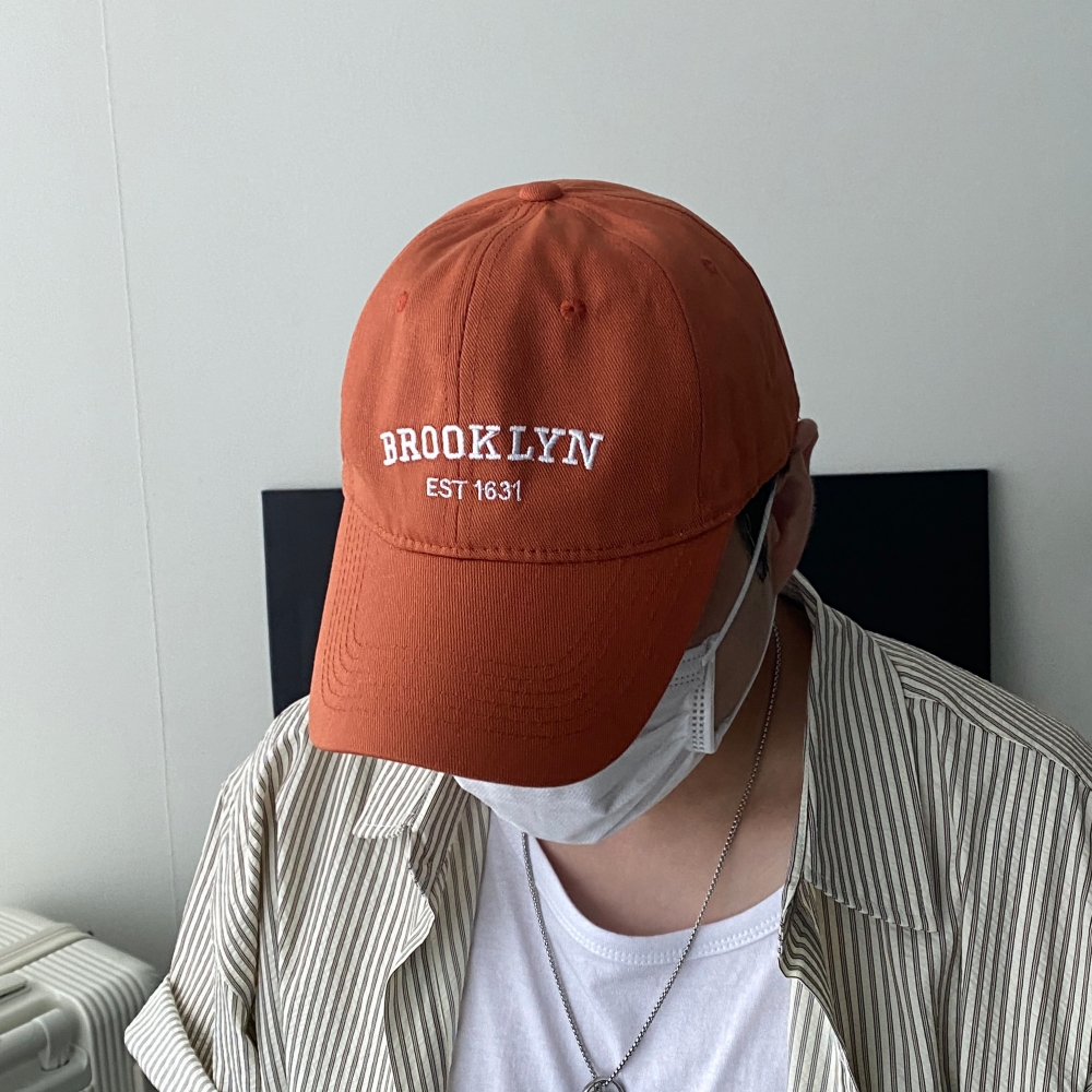 헬스 캡모자 볼캡 빈티지모자 운동 커플 브루클린 레터링 - 상세 이미지 2