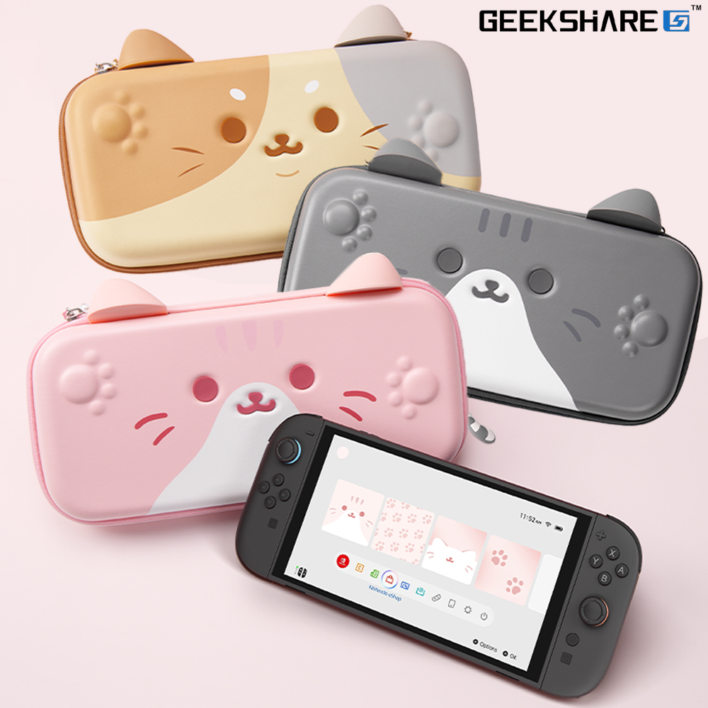 닌텐도 스위치2 파우치 케이스 긱쉐어 냥이 - 상세 이미지 2