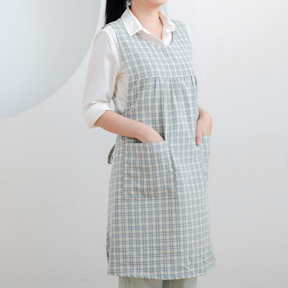 데코에버 코지 랩 원피스앞치마 빅사이즈 롱 앞치마