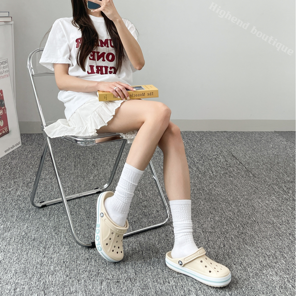 크록스 바야 클로그 클래식 크록 크럭스 샌들 원더 화이트, 240