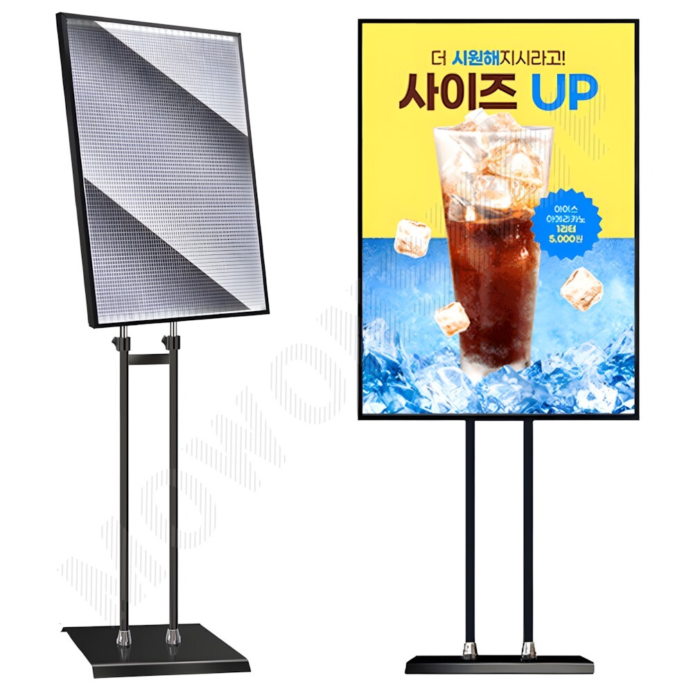 LED pop 게시대 배너대 실내 실외 배너 거치대 세우는 입간판 A1 - 메인 이미지