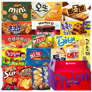 오리온과자 간식꾸러미 박스 사무실 회사 탕비실간식 단체 선물세트 [오리온... 맛있게 먹은 솔직 후기 - 상품 이미지 1