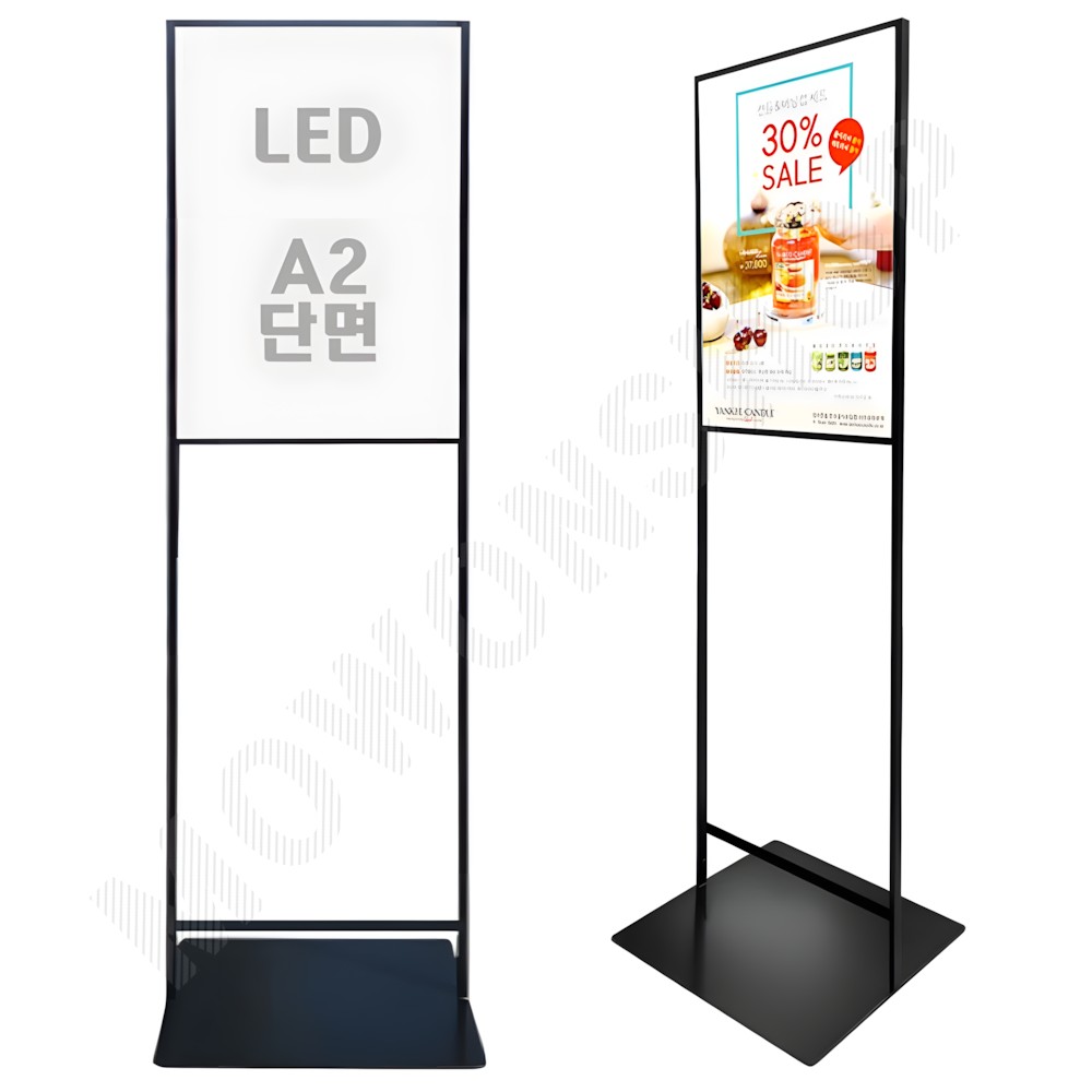 led 입간판 배너대 실내 실외 배너 거치대 POP 게시대 세우는간판 a2 - 상품 이미지