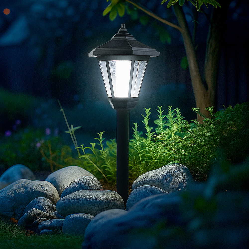 솔라콤 태양광 정원등 LED 조명 태양열 잔디 육각등 프로 말뚝