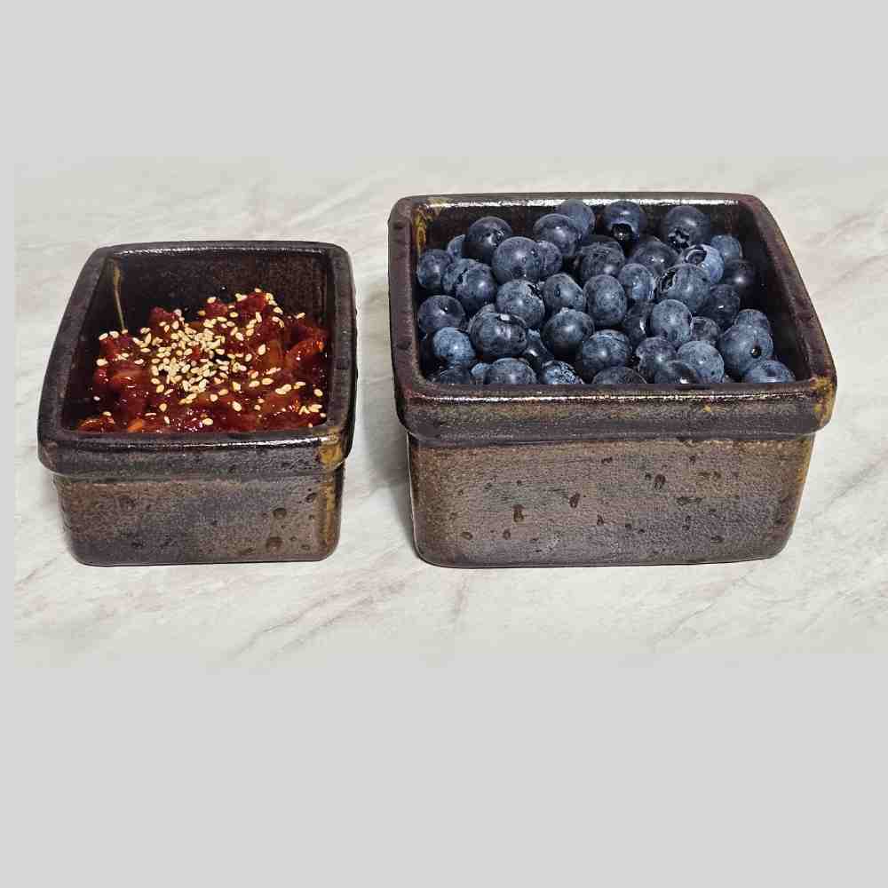 당아리 옹기 김치 반찬통 전통항아리 발효 보관용기 소형500ml, 종지형220ml (셋트) - 상세 이미지 4
