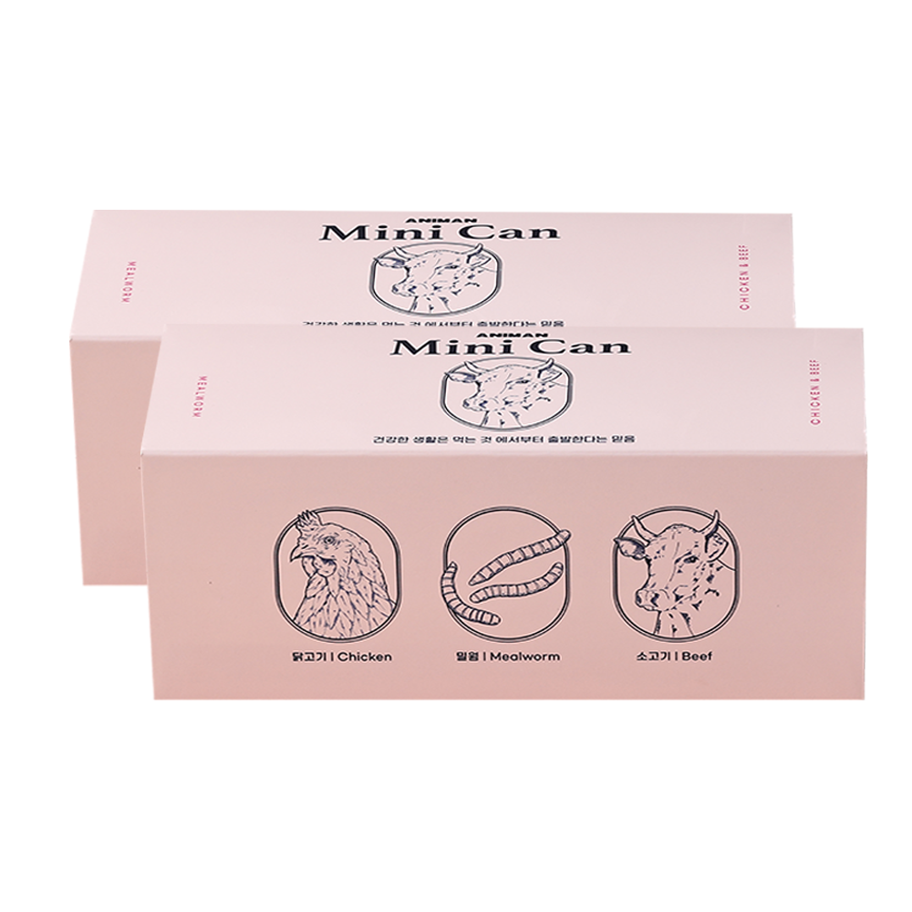 애니먼 애니캔 강아지 고양이 습식캔 소, 30g, 12개