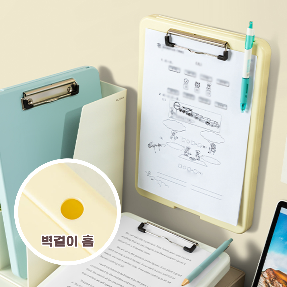 델리 멀티 수납 클립보드 겸 A4 종이 보관 받침대 - 상세 이미지 4