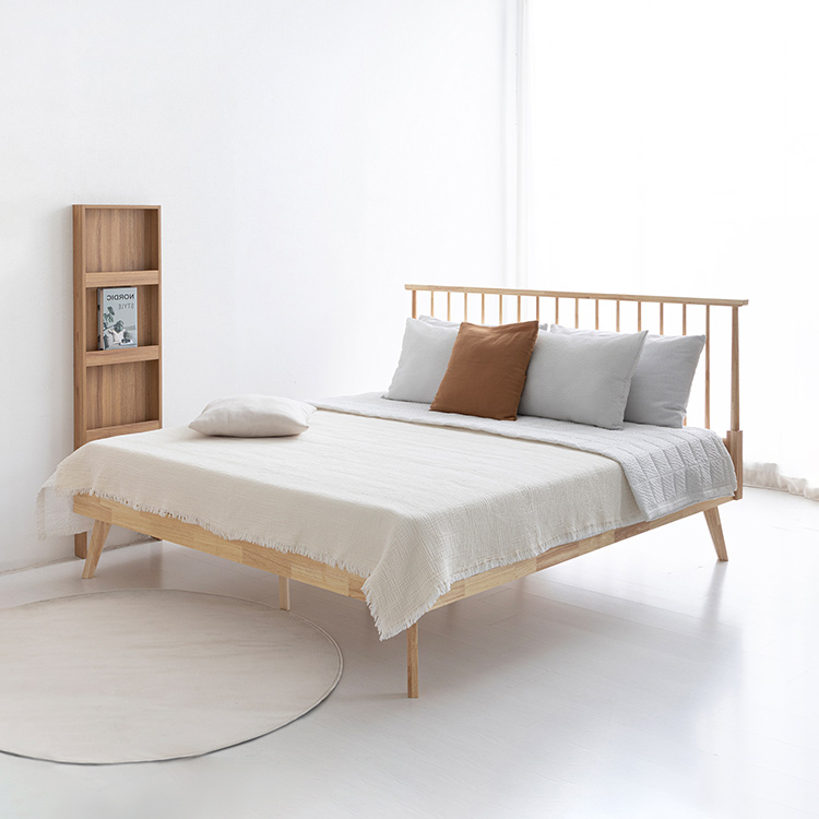 ENITO 원목침대 킹 180200 고무나무