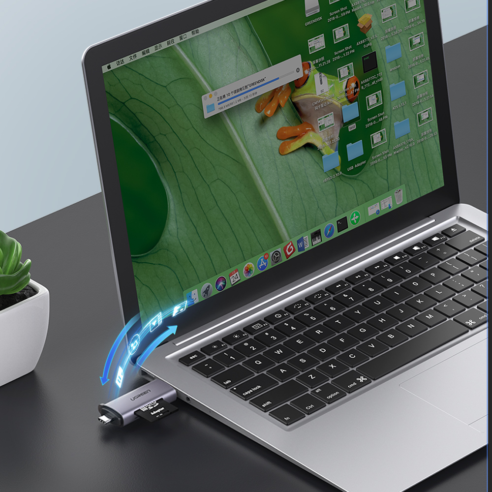 유그린 C타입 USB3.0 고속 SD TF 멀티 카드 리더기 CM185 - 상세 이미지 4