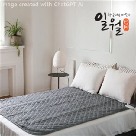일월 온열매트 전기매트 워셔블 카본매트 컴포트챠콜 1인용 싱글 (90x180cm)