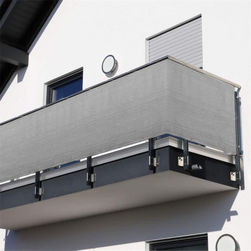 썬키다 발코니 테라스 베란다 가림막 옥상 난간 가리개 크림화이트 0.9x5m