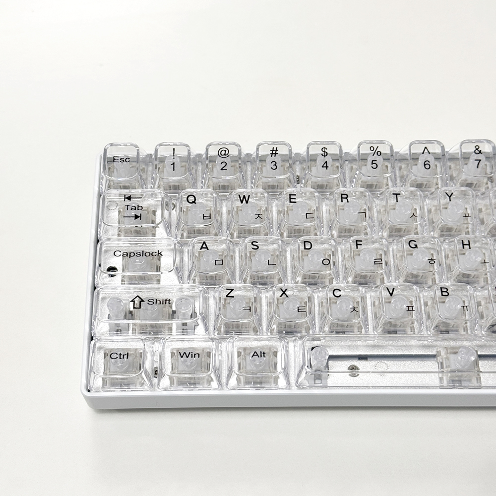 투명 키캡 한글각인 PC LED 투과 OEM 프로파일 기계식키보드 앱코 독거미 - 상세 이미지 5