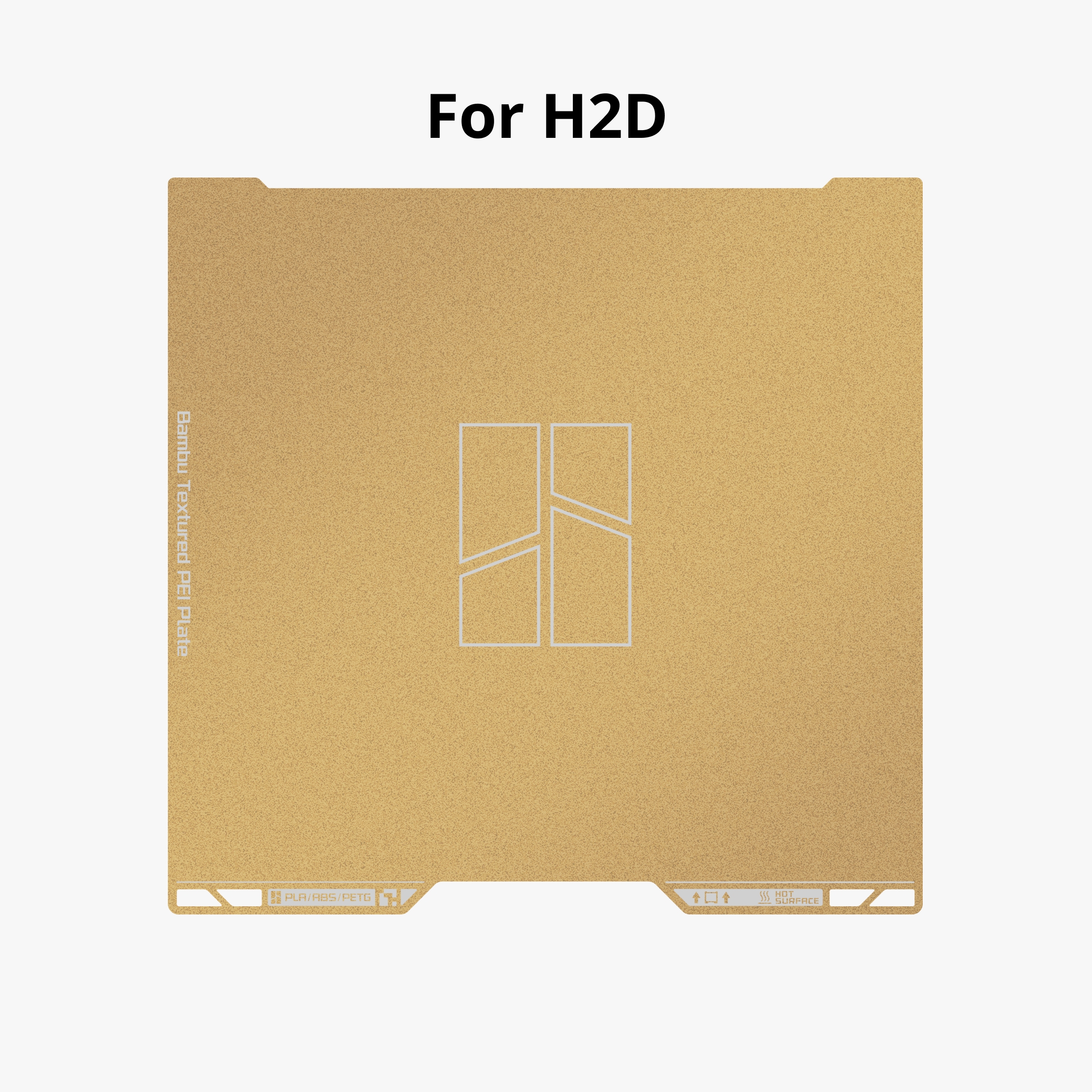 Bambu Lab Textured PEI 텍스쳐 빌드 플레이트 H2 시리즈 전용 - 상품 이미지