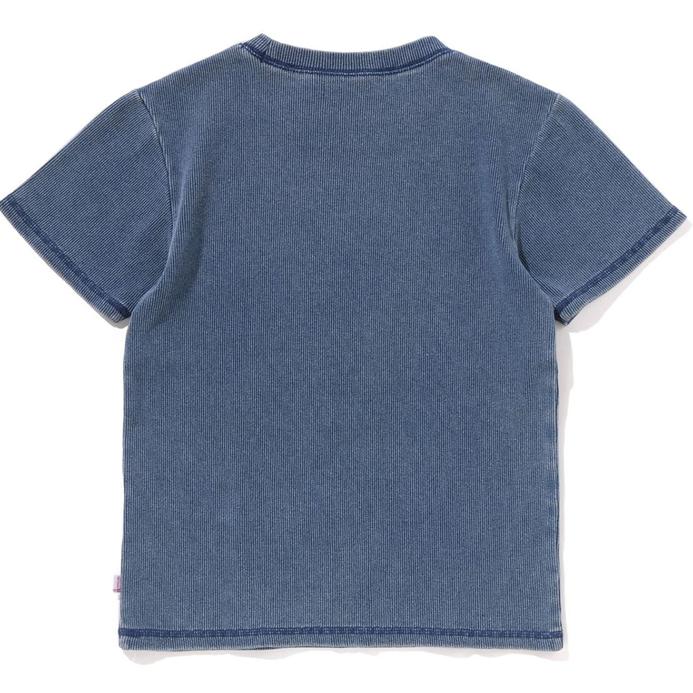 베이프 우먼즈 반팔티 INDIGO RIB TEE 1L80-209-002 - 상세 이미지 2