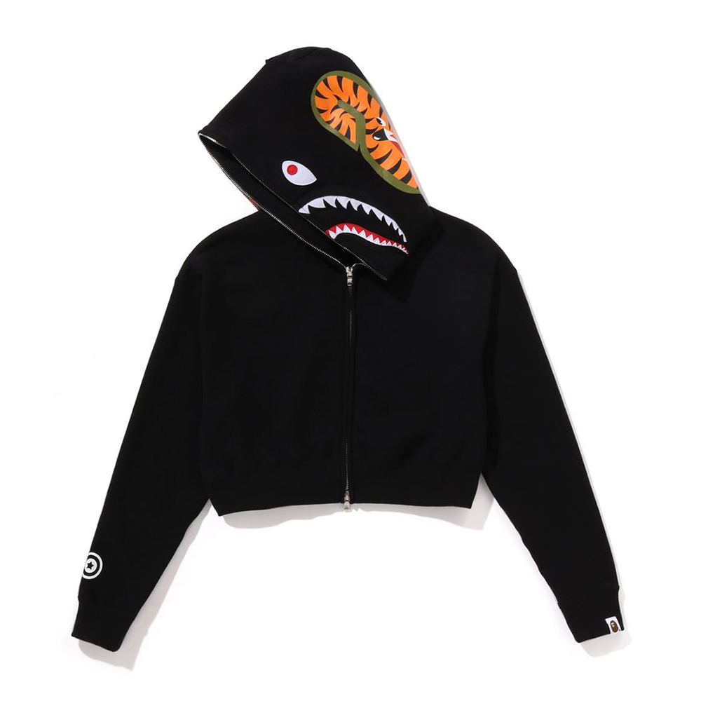 베이프 우먼즈 후드집업 SHARK CROPPED FULL ZIP HOODIE 1L80-215-011 - 상세 이미지 2