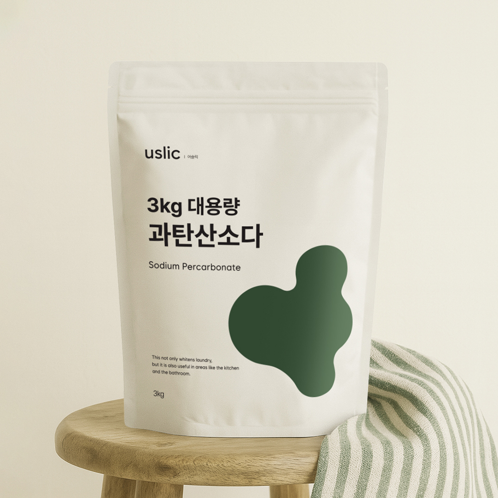 어슬릭 국내산 과탄산소다 살균표백 흰색옷 누런때 하얗게 세탁조 배수구청소 3kg, 2개 이미지 6