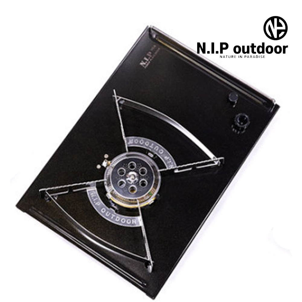 N.I.P 파워플레이트 NO6 IGT 플랫 강염버너 블랙 (블랙 가방)