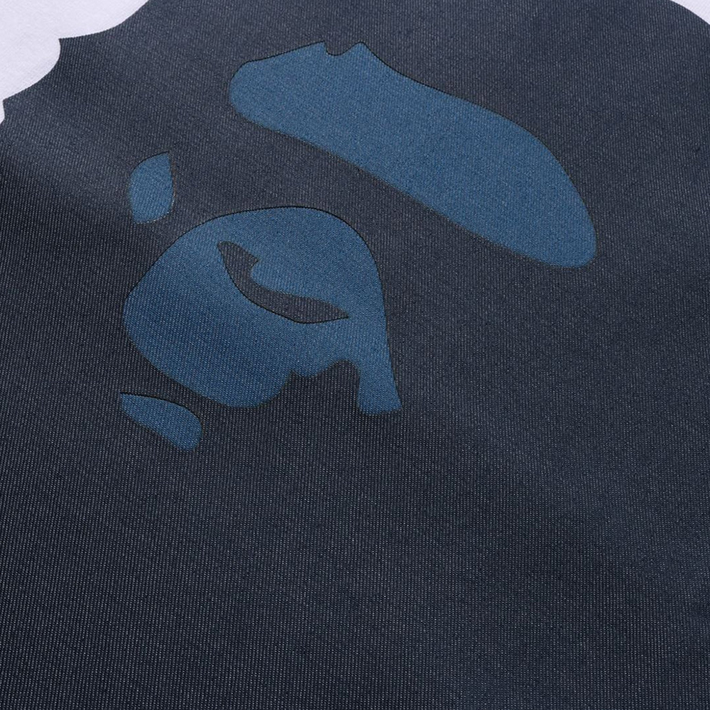 베이프 우먼즈 반팔티 DENIM BIG APE HEAD TEE 1L80-210-069 - 상세 이미지 3