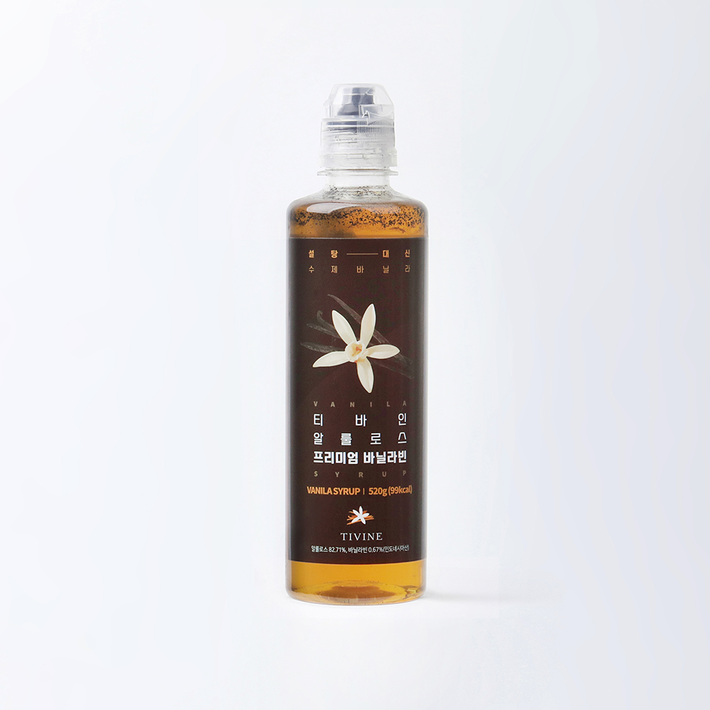 수제 바닐라시럽 1병 99칼로리 저당 카페 제로슈가 바닐라빈시럽 520g