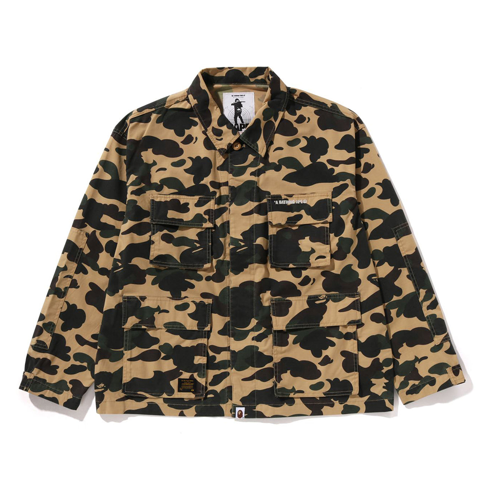 베이프 셔츠 1ST CAMO HEAVY WASHED MULTI POCKET CARGO LS SHIRT 1L80-131-302 - 상세 이미지 3