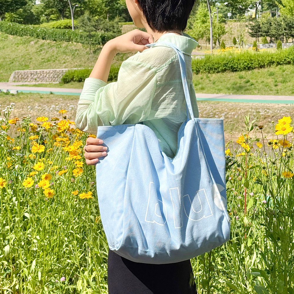 빅사이즈 캔버스 에코 숄더백 대학생 여대생 가벼운 큰 대형 쇼퍼백 라지 보부상가방 - 상세 이미지 3