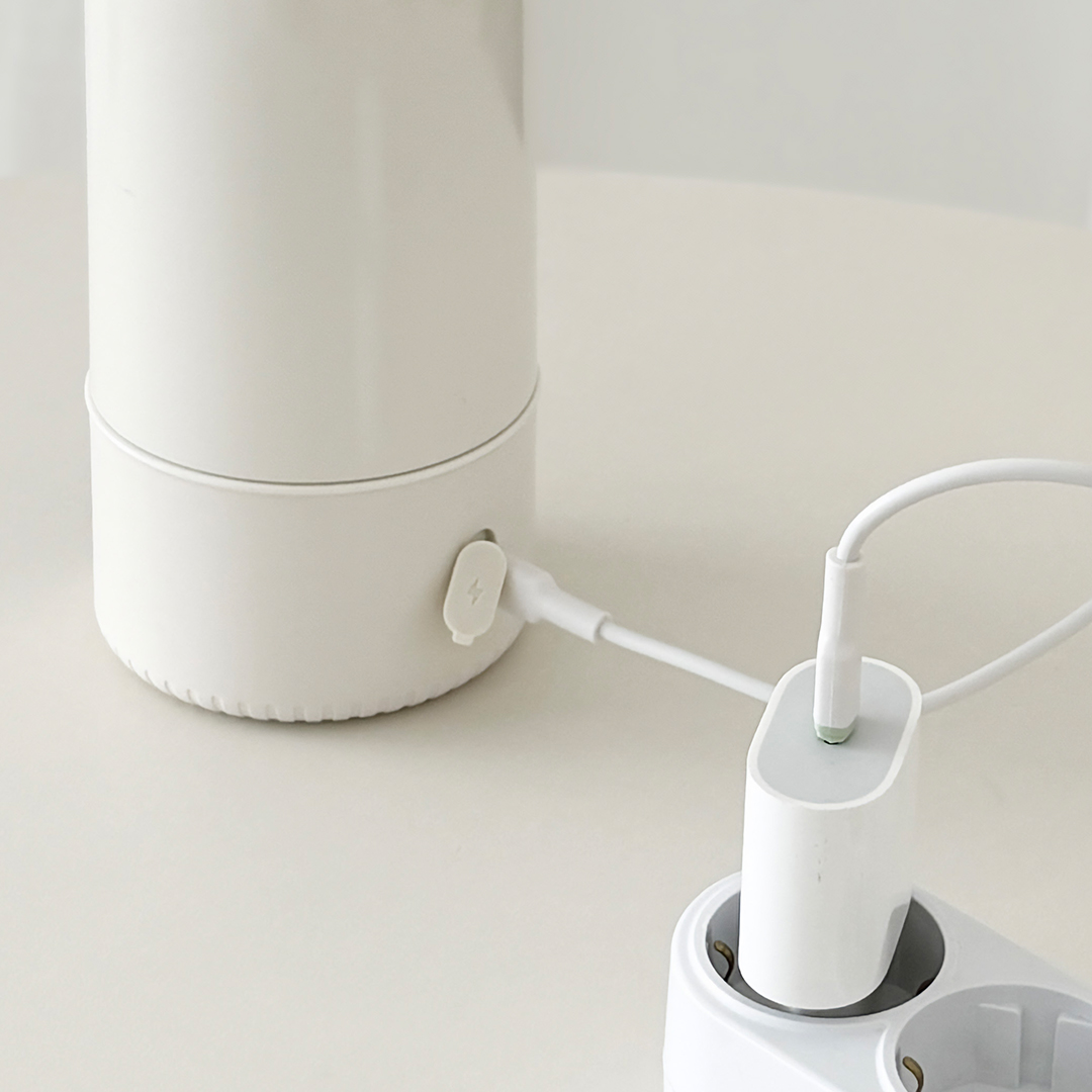 장바군이 휴대용 분유포트 500ml 무선 전기포트 여행용 100도가열