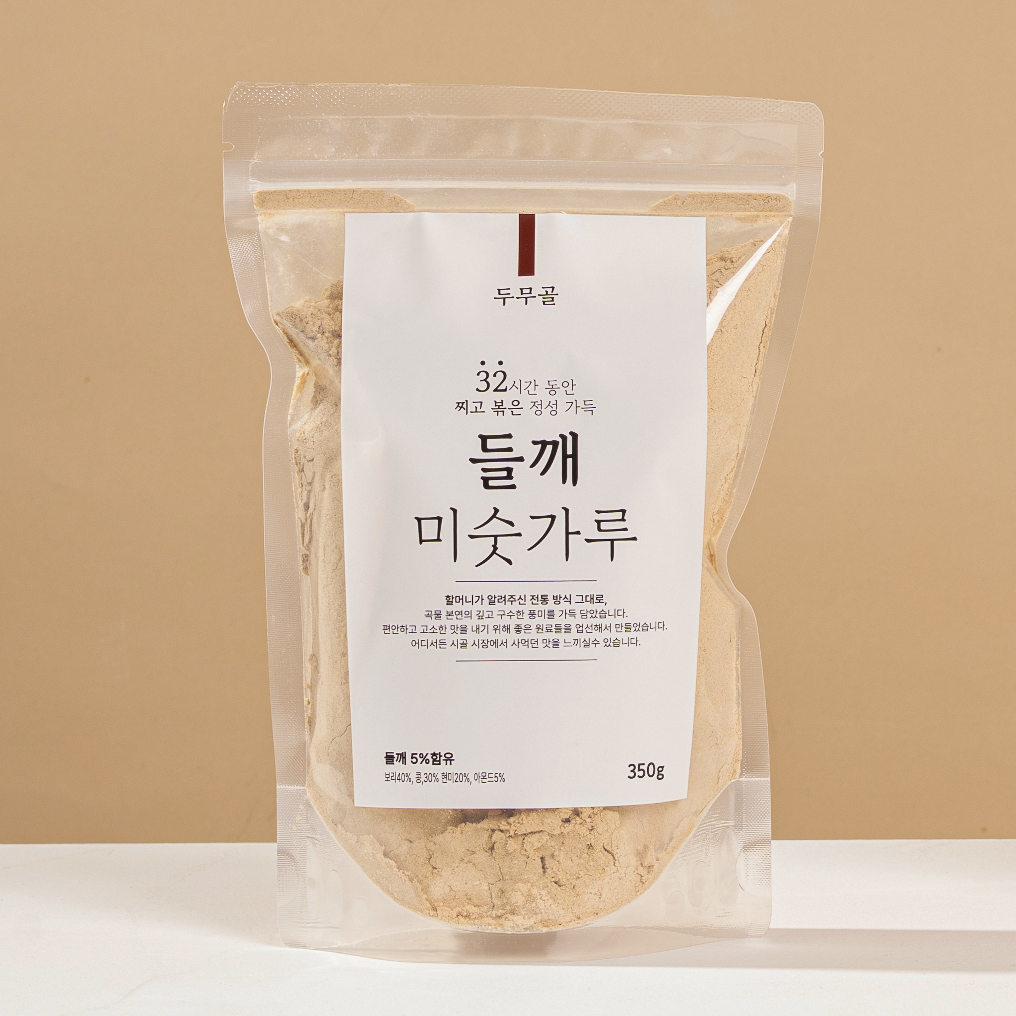 드무골 국산 미숫가루 선식 32시간 찌고 볶은 들깨 미숫가루 350g, 1개