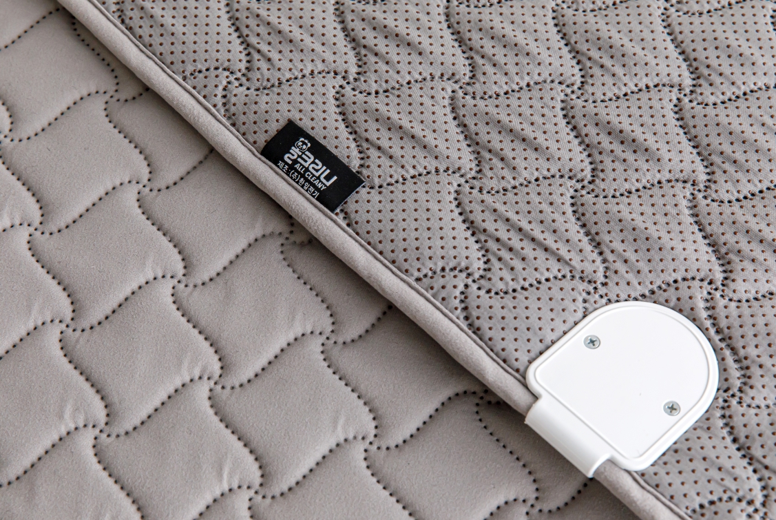 EMF안심탄소매트 무전자열선 극세사 전기매트 전기요 더블(분리난방), 150x195cm, 카멜브라운