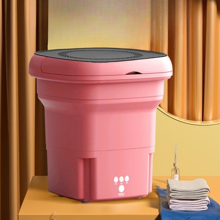 접이식 미니 세탁기 속옷 양말 3kg 손빨래 소형 간편한 여행 출장 탈수기 기숙사 녹색 - 상세 이미지 2