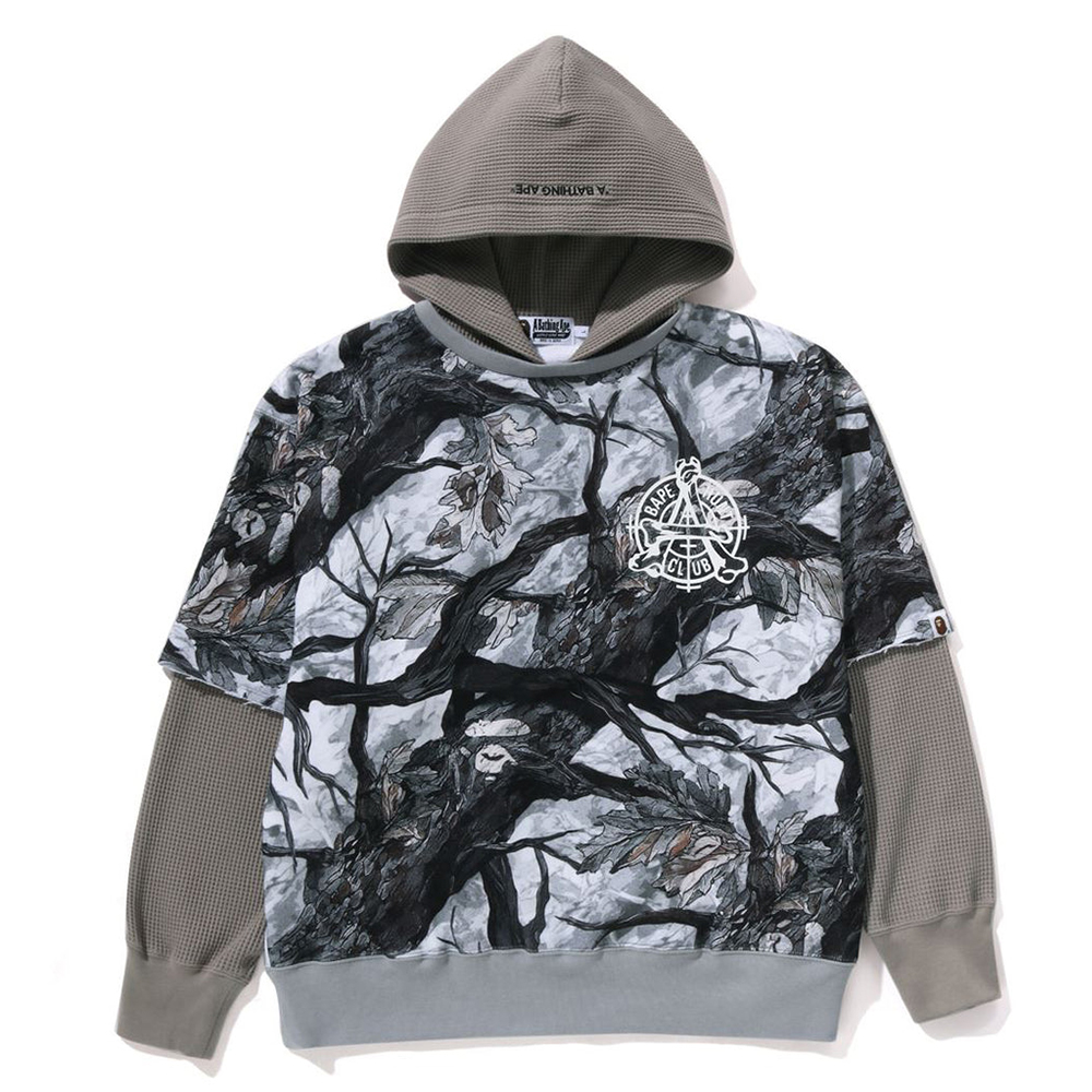 베이프 후드티 TREE EDGE CAMO LAYERED PULLOVER HOODIE 1L80-114-003 - 상세 이미지 3