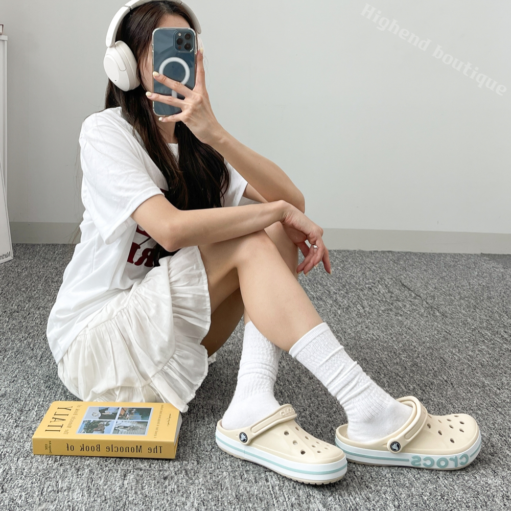 크록스 바야 클로그 클래식 크록 크럭스 샌들 원더 화이트, 240