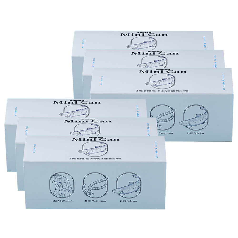 애니먼 애니캔 강아지 고양이 습식캔 연어, 30g, 36개