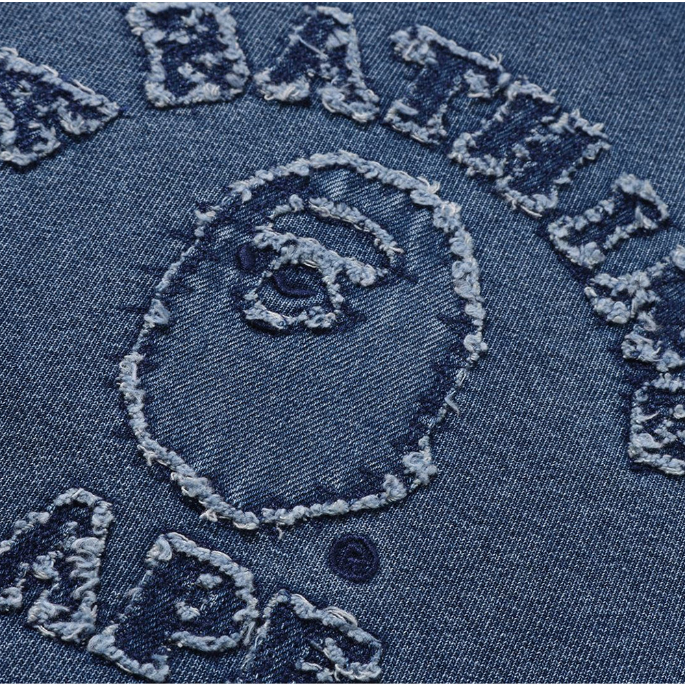 베이프 우먼즈 후드 COLLEGE INDIGO PULLOVER HOODIE 1L80-214-002 - 상세 이미지 3