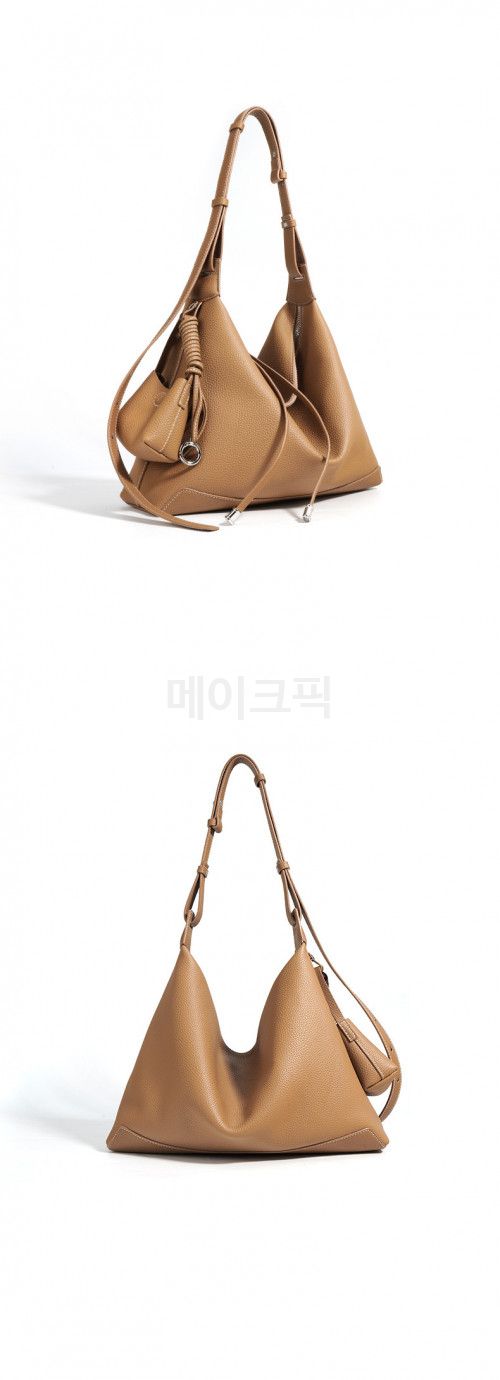 여성 가죽토트백 심플 스타일 대용량 출퇴근용 고급스러운 패션 가방 가벼운 데일리 외출용 - 상세 이미지 5