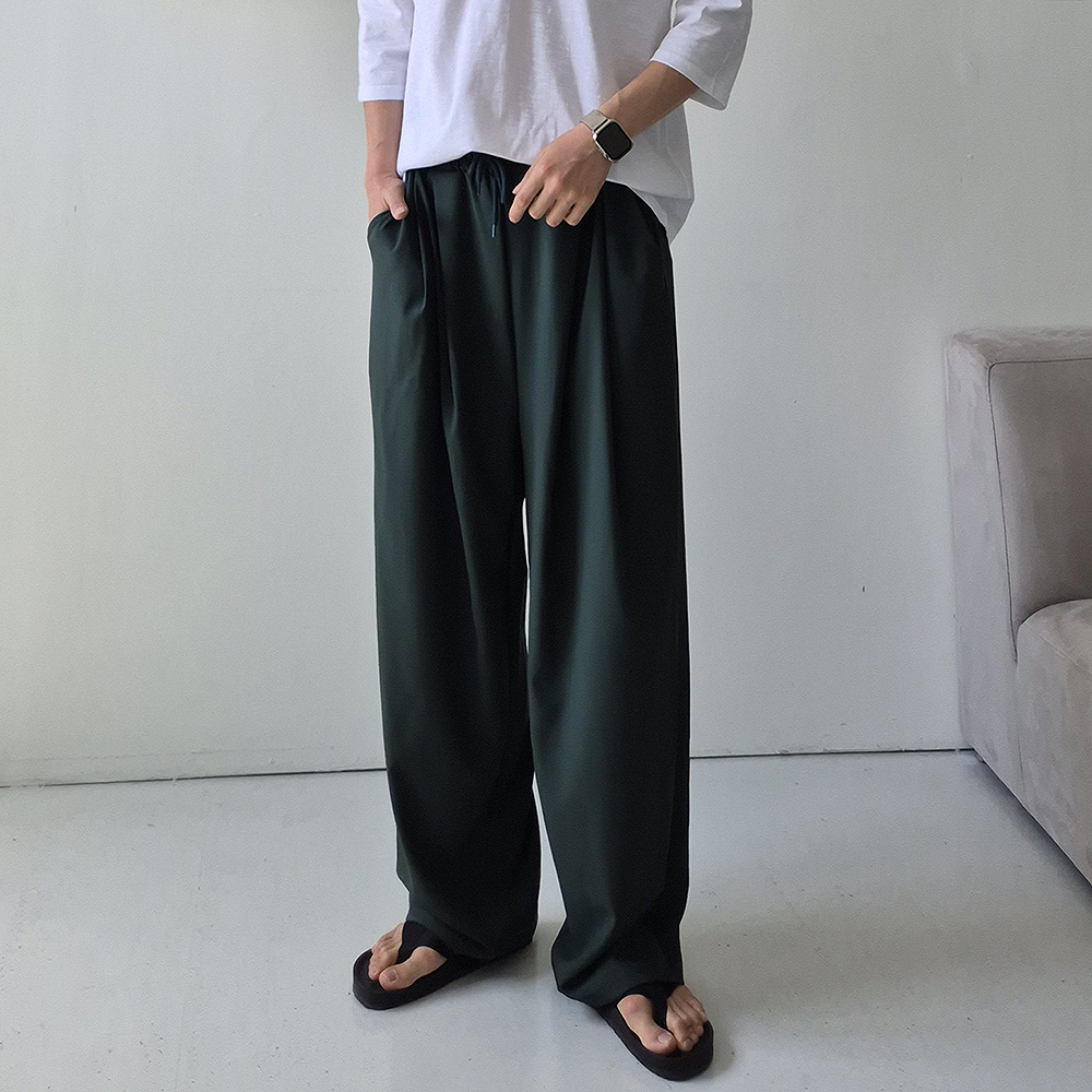 쿨 아이스 팬츠 남자 여름바지 남성 와이드팬츠 남자냉장고바지 - 상세 이미지 4