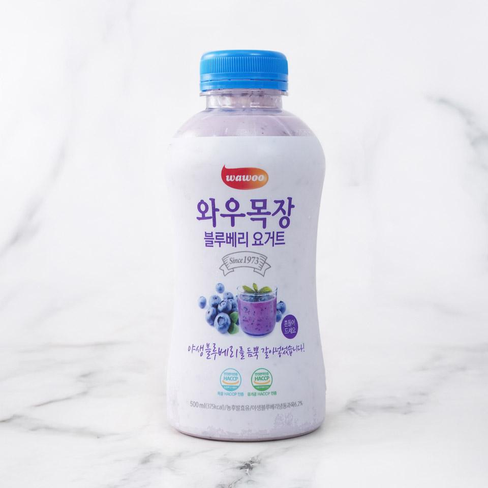 메가마트 와우목장 블루베리 요거트 500ml - 상품 이미지