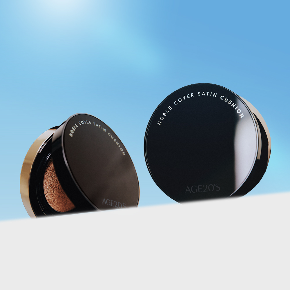 에이지투웨니스 노블 커버 새틴 쿠션 12g 본품+리필(+퍼프2매,클렌징티슈10매) (SPF40+)