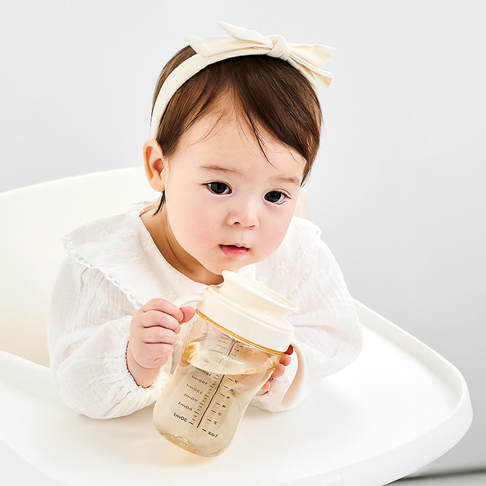 아띠래빗 자기주도 유아컵 흘림방지 아기물병 어린이집 유치원 물병 빨대컵 300ml