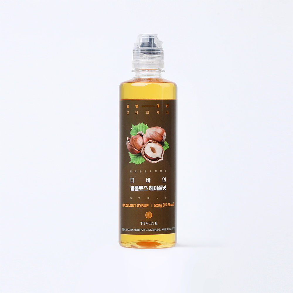카페 헤이즐넛 시럽 1병 16칼로리 수제 제로시럽 520g - 상품 이미지