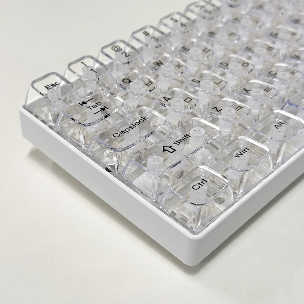 투명 키캡 한글각인 PC LED 투과 OEM 프로파일 기계식키보드 앱코 독거미 - 상세 이미지 4