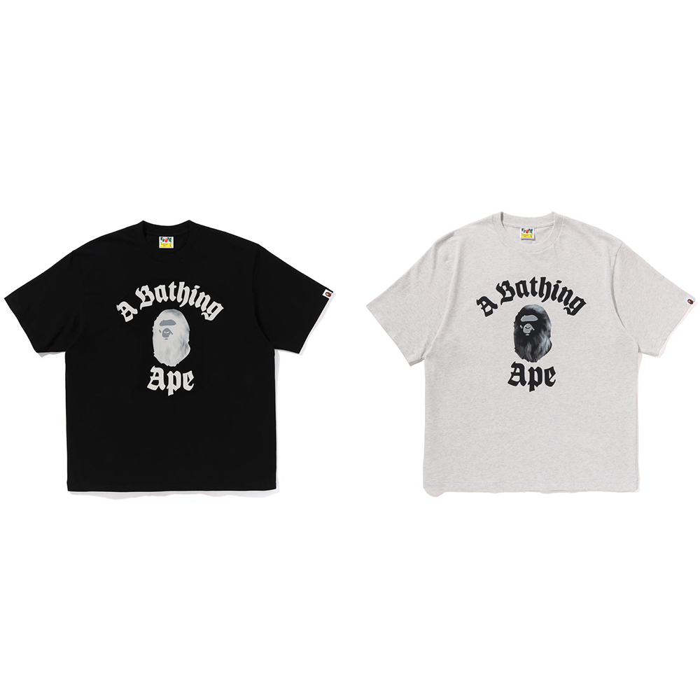 베이프 반팔티 COLLEGE RELAXED FIT TEE 2 1L80-110-330 - 상세 이미지 5