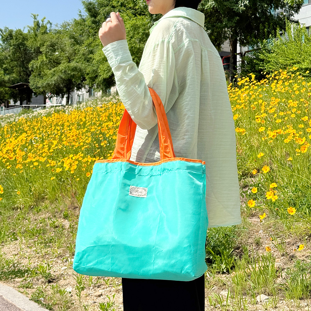 가벼운 빅사이즈 장바구니 숄더백 경량 큰 대형 조리 쇼퍼백 라지 초경량 시장 마트가방 - 상세 이미지 2